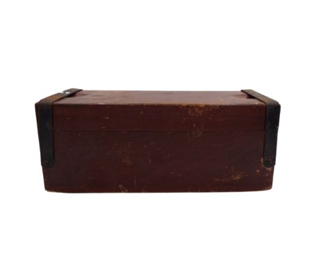 A collection of 77 glass Magic Lantern Slides relating to Cornwall with mahogany slide case.&nbsp;