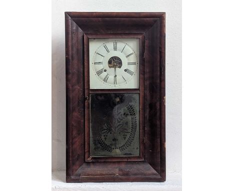 A 19th Century American shelf clock, h 66cm, w 39cm, d 11cm.
