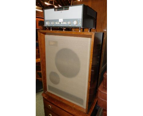 A vintage Pioneer speaker, Trio Hifi amplifier model HF-8PM. (2)