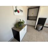 Kitchen station of 4 drawers with melamine cover with single stainless steel sink with mixer tap of