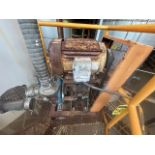 Stainless steel vane pump, equipped with 30 hp motor. / Bomba de acero inoxidable de paletas, Marca