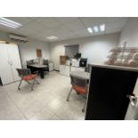Executive office includes: 2 Wooden desks in melamine refinements, square type of approximate mea