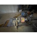 50 hp stainless steel centrifugal pump with Blador motor; 4" input; 3" output. / Bomba centrífuga e