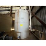 Plastic water storage tank with a capacity of 12 thousand liters, measures approx. 2.40 meters diam