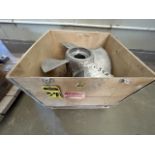 New stainless steel propeller, blade type motor . / Aspa de motor tipo propela Nueva en acero inoxi