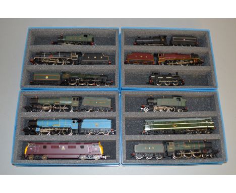 OO Gauge. 12 unboxed Locomotives by various manufacturers including Airfix, Bachmann, Mainline, Lima etc. (12)