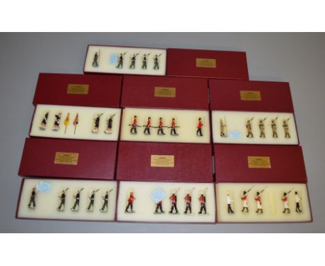 7 boxed sets of metal soldier figures made by Asset Miniatures including 'Royal Scots Fusiliers c.1953', 'Durham Light Infant