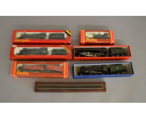 OO Gauge. 4 boxed Hornby Locomotives, R.150 L&amp;Y 0-4-0 ST, R.369 BR Class 37 Diesel, R.761 GWR Hall Class Locomotive and a