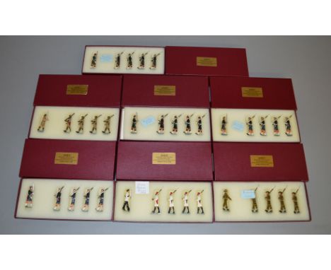 7 boxed sets of metal soldier figures made by Asset Miniatures including 'Cameron Highlanders c.1953', 'Black Watch c.1953/68