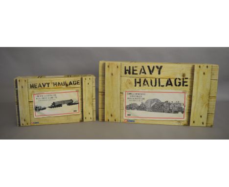 2 Corgi Heavy Haulage lorries 1:50 scale both are limited edition (2).
