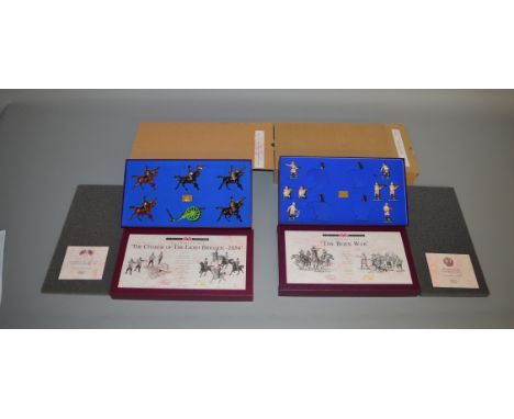 2 boxed Britains soldier figure sets, #5197 'The Crimean War Charge of the Light Brigade' and #00259 'Centenary Set The Boer 