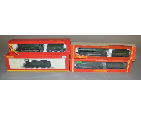 OO Gauge. 4 boxed Hornby Locomotives including a GW 4-6-0 'Albert Hall 4983', a GW 4-6-0 'King Henry VIII 6013', an R.532 GW 