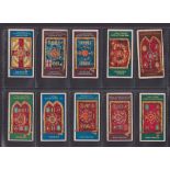 Cigarette cards, Gallaher, Regimental Colours & Standards (set 50 cards numbered 151 to 200) ( a few