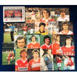 Trade cards, Russia, Spartak Fan Club special folder containing 18 'XL' size cards showing Spartak