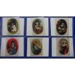 Tobacco silks, Godfrey Phillips Old Masters Set 4, 'M' size (set 120 silks) (some fraying gen gd)