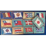 Tobacco Felts, USA, ATC, National Flags, 'E' size, mixed corners, ref. B6-1-1A, 25 different plus 16