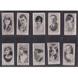 Cigarette cards, Canada, Tobacco Products Corp., Movie Stars (Portrait in Oval) 10 cards, nos 21,