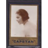 Tobacco advertising, Wills, stand-up shop display advertising card for Capstan Cigarettes with image