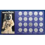 Trade issue, South Africa, Shell, Man in Flight / Lugpioniers, set of 20 coins mounted on special