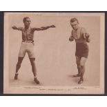 Trade cards, Boxing, 6 Premium sized boxing issues from 1919, All Sports Illustrated (3) Wells,