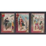 Trade cards, Liebig, 3 sets all Italian language versions, S311, S322, S340 (a few fair, gen gd)