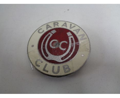 A vintage motor car badge - The Caravan club