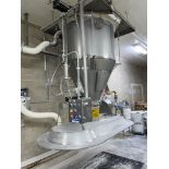 Pfening Stainless Cyclone Hopper with Trough Cover, Loading Fee: $1500