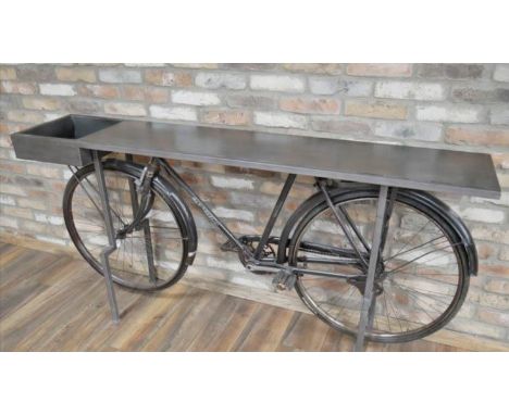 BICYCLE CONSOLE TABLE, 188cm x 38cm x 95cm. 