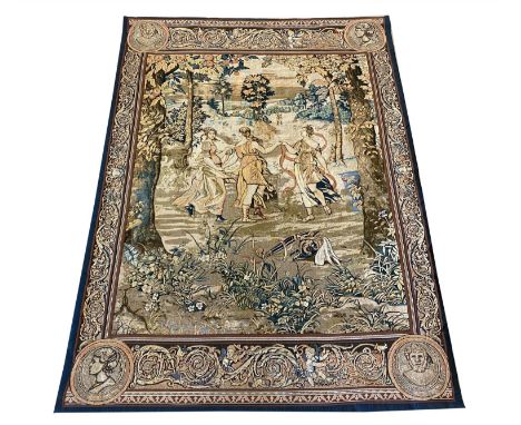 TAPESTRY/WALL HANGING, 17th century Flemish style, 193cm x 140cm. 