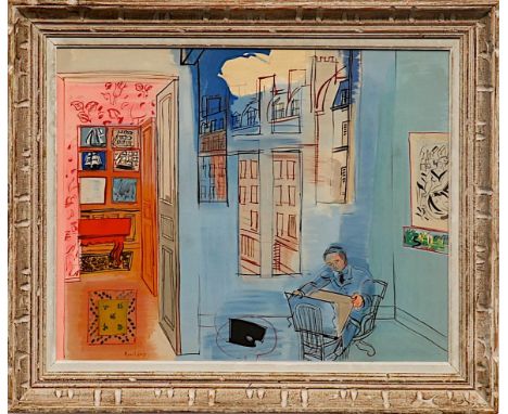 RAOUL DUFY 'French Interior', lithograph on Arches paper, edition 1000, signed in the plate, printed by Mourlot, 46cm x 57cm,