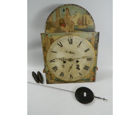 British Trade and Commerce clock face, with pendulum (working order) 