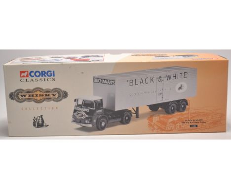 Corgi Classics - 11401- Whisky Collection - ERF KV Artic Box Trailer - Buchanan's Black &amp; White Scotch Whisky.Item only b