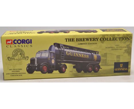 Boxed Limited Edition Corgi Classics Model 16301 Scammell Highwayman Tanker Set. The model is in good condition with no damag