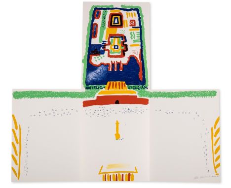 Hockney (David) and Stephen Spender. China Diary, number 132 of 1,000 copies signed by the authors with original folding five