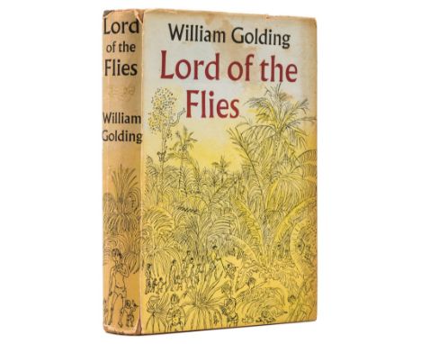 Golding (William) Lord of the Flies, first edition, third impression, signed by the author on endpaper, foxing to endpaper, p