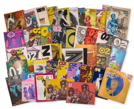 Oz Magazine.- A complete run of 'London OZ' Magazine, nos. 1-48, colour illustrations throughout, original printed wrappers, 