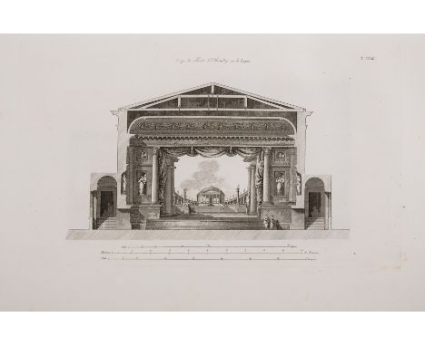 Quarenghi (Giacomo) Fabbriche e Disegni, 2 parts bound as 1 vol., second edition, engraved portrait frontispiece, 125 engrave