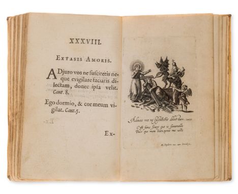 Emblemata.- Amoris Divi et Humani Effectus Varii, first edition, engraved title with pictorial border composed of musical ins