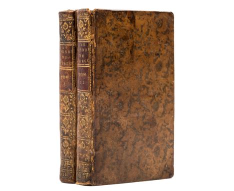 Bethune (Le Chevalier de) Relation du Monde de Mercure, 2 vol., first edition, engraved frontispiece, titles in red and black
