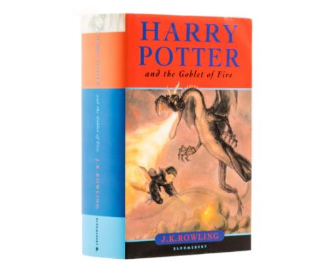 Rowling (J.K.) Harry Potter and the Goblet of Fire, first edition, signed by the author on dedication p., golden ticket for s