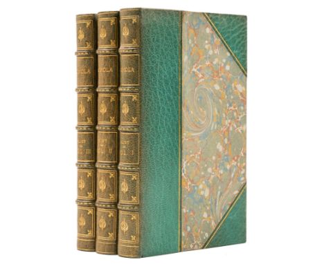 Eliot (George) Romola, 3 vol., first edition, with publisher's advertisement leaf at end vol. 2, titles with a few light spot