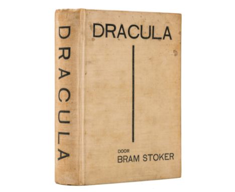 Stoker (Bram) Dracula, first Dutch edition, occasional light browning or marginal toning, foxing to endpapers, bookplate of P