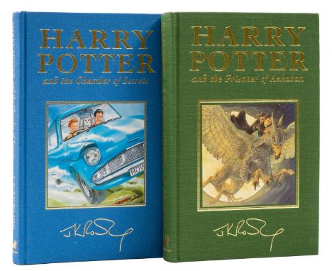 Rowling (J.K.) Harry Potter and the Chamber of Secrets, 1999; Harry Potter and the Prisoner of Azkaban, 1999, first deluxe ed