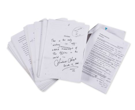 Forsyth (Frederick) The Afghan, 387pp., one side only, typescript with mimeographed corrections, signed on the first page "Th