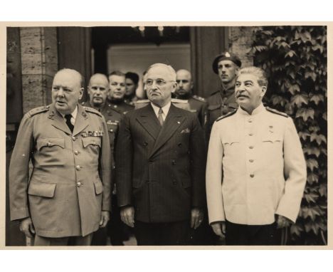 Churchill (Sir Winston Spencer), Harry Truman, Joseph Stalin and others.- A collection of c.50 photographs from the Potsdam C
