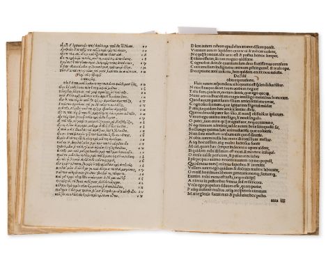 Poetae Christiani.- Sedulius (Caelius) Mirabilium divinorum libri quatuor carmine heroico, collation: [*]8 a-c8 d4 e-i8 k10 a