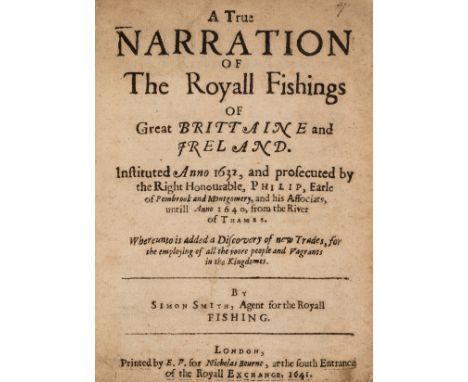 Fishing.- Gander (Joseph) A Vindication of a National-Fishery, first edition, lacking initial blank, staining to last couple 
