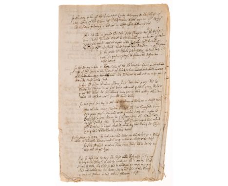 Eton College.- [Survey of Blakenham], manuscript in Latin, in Secretary hand, titles and 28pp. excluding blanks, a few stains