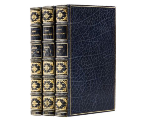 Dickens (Charles) Great Expectations, 3 vol., first edition, first impression, without advertisements, vol. 1 title with neat