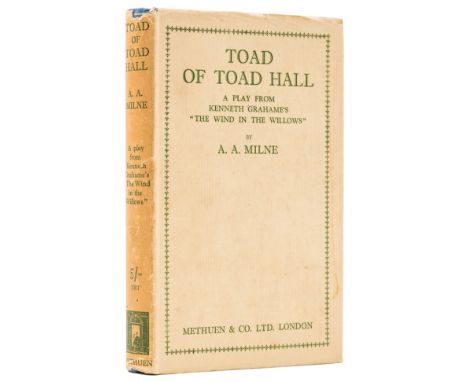 Milne (A. A.) Toad of Toad Hall, first edition, signed by the author to front endpaper, half-title, very light foxing to prel